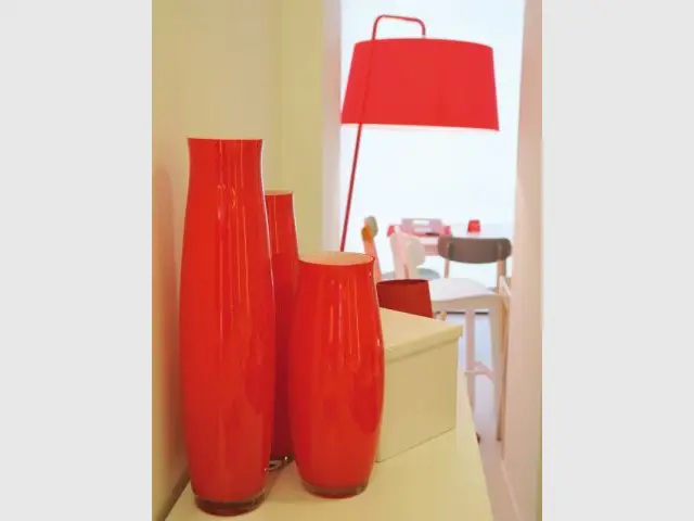 Une déco en rouge et blanc - Boutique Calligaris