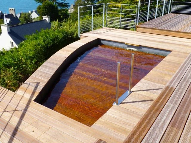 De la terrasse à la piscine en quelques instants - Piscine de rêve