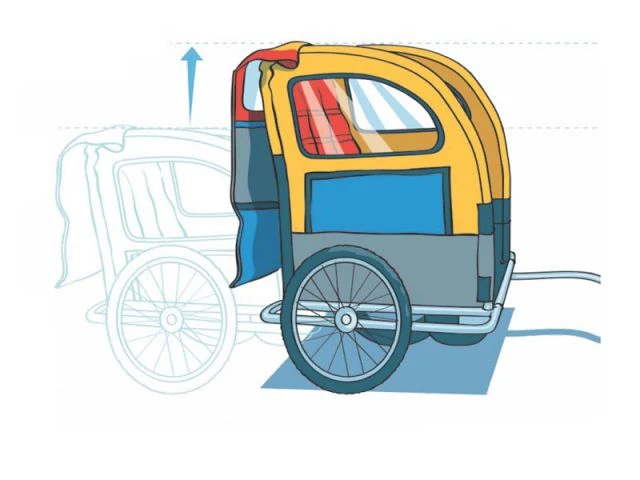 Remorque à vélo réhaussée - Handicap International