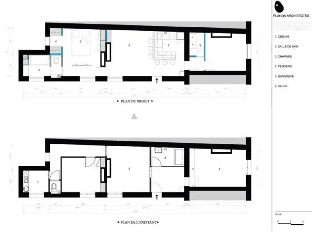 Plan du projet avant/ après - planda appartement