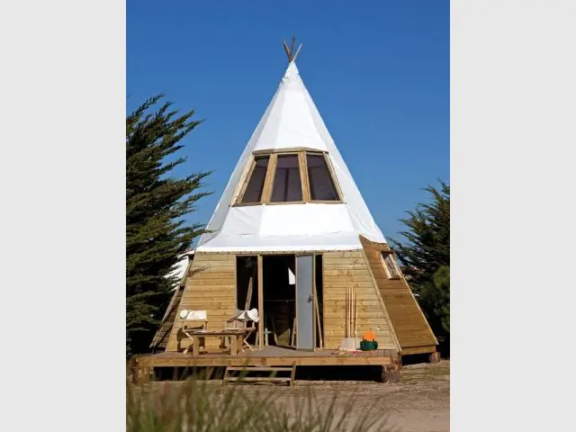 Tipi en duplex - Hébergement insolite tipis