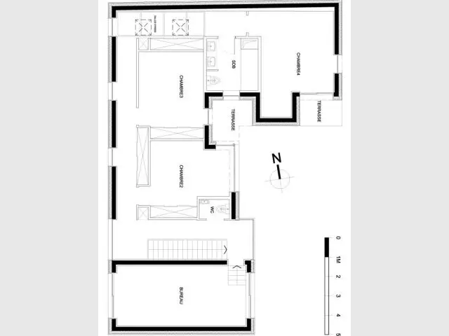 Plan étage - Reportage maison verrière