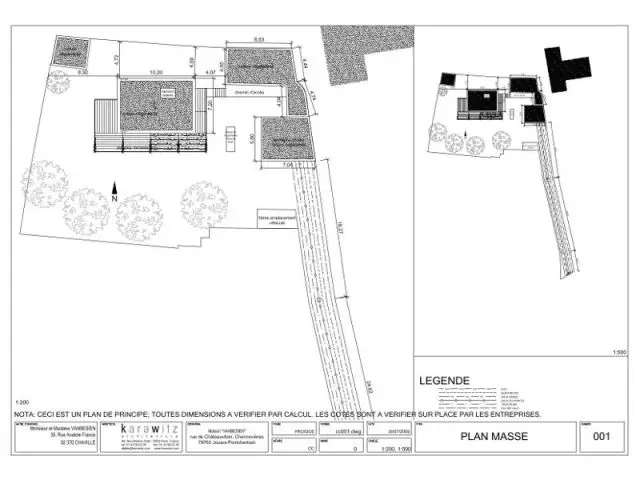 Plan masse - maison vanbesien