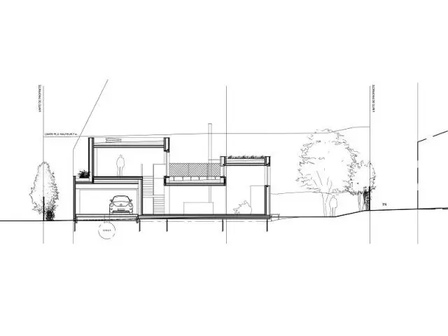 Coupe - Maison passive bois massif