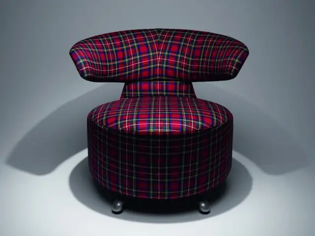 Fauteuil tartan Cassina - 160 ans du bon marché