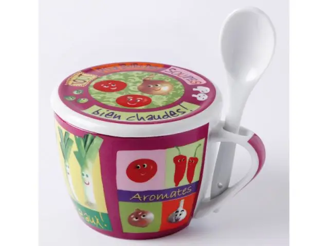 Une tasse pour conserver la soupe - Soupe de légumes