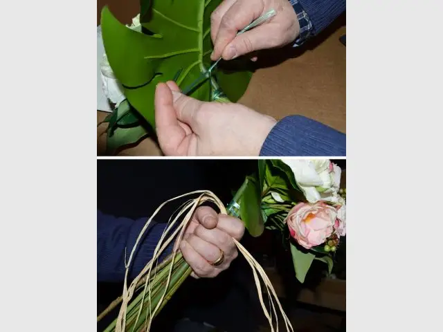 Nouer le bouquet - Pas à pas fleurs artificielles