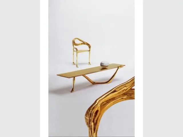 Chaise et table Leda - Salvator Dalí, designer