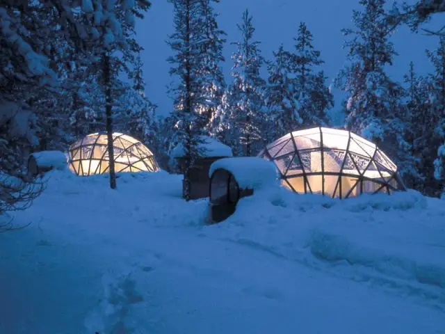 Sauna et bain glacé - Hôtel igloo