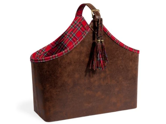 Un porte-revues en tartan pour une touche british - Sélection esprit chalet