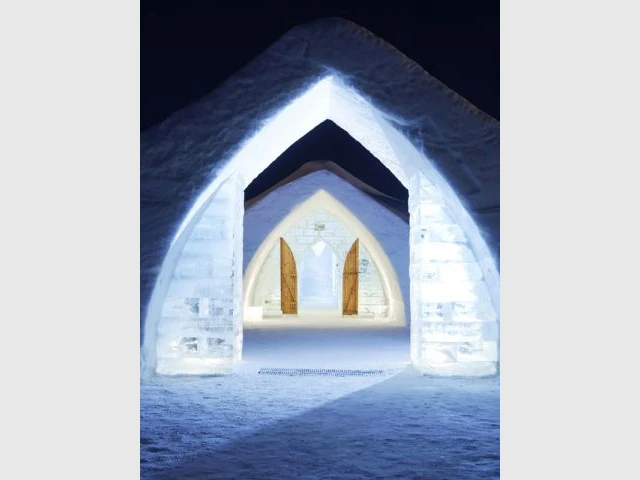 Le "tablier" - Hôtel de glace