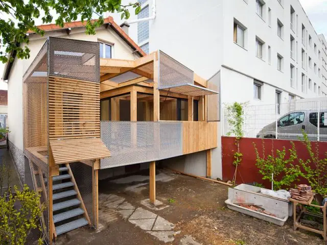 Alignement parfait - Extension bois Nicola Spinetto Architecte 