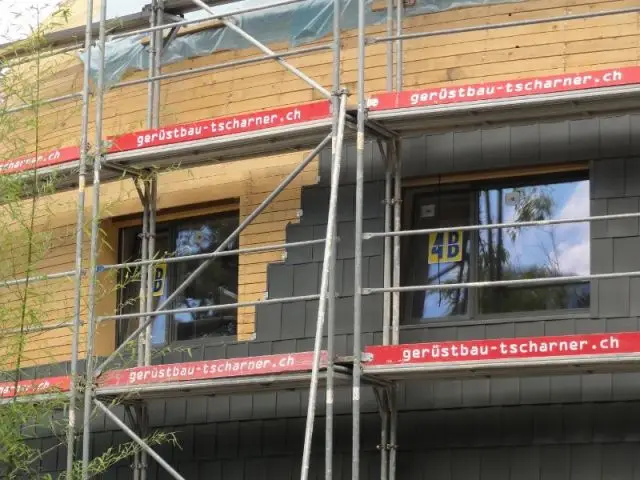 Vue du chantier - Un monolithe de Zinc en Suisse