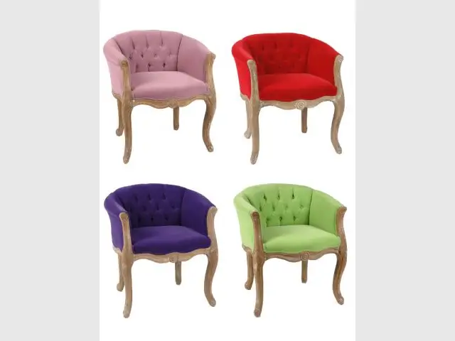 Un cabriolet pop pour un salon coloré - Sélection fauteuils