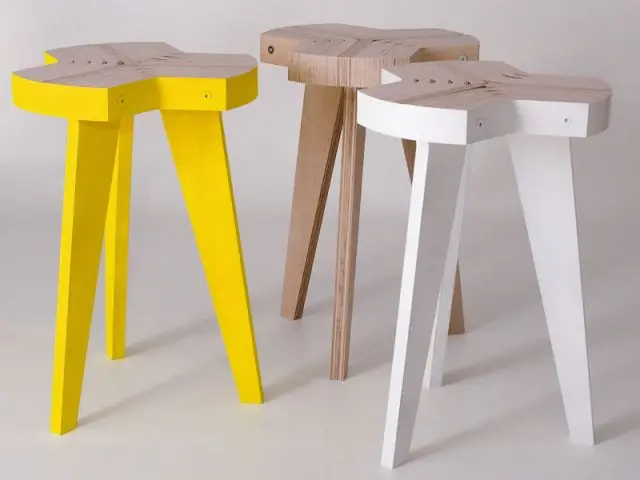 Un hêtre rehaussé de couleurs - Le tabouret Offset