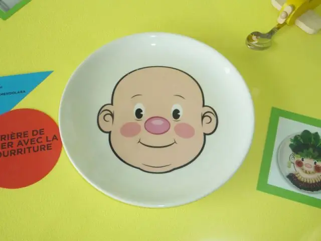 Assiette pour enfant Food Face - Biennale de Saint-Etienne