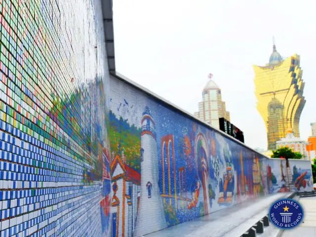 Vue de l'horizon de Macao - Mur en Rubik's cube