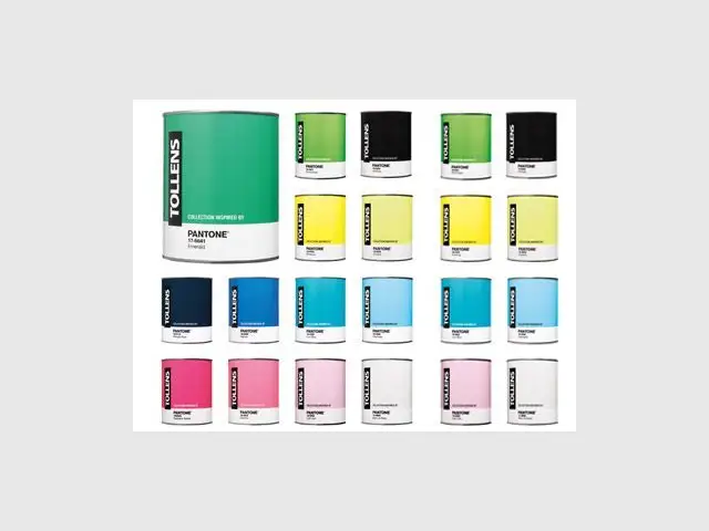 collection inspired by Pantone de Tollens. 