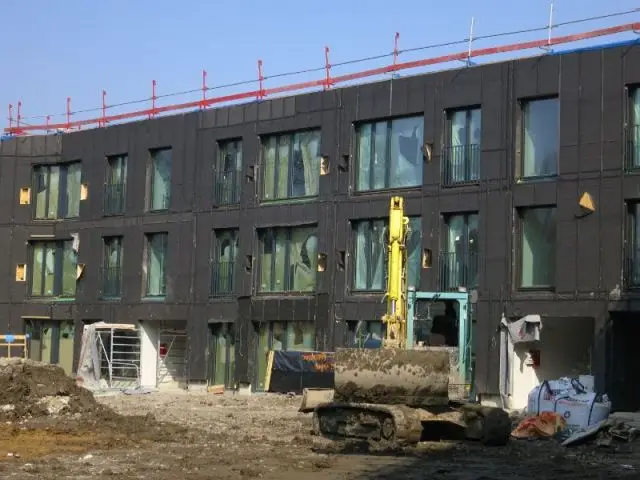 Façade arrière - logements passifs Gonesse