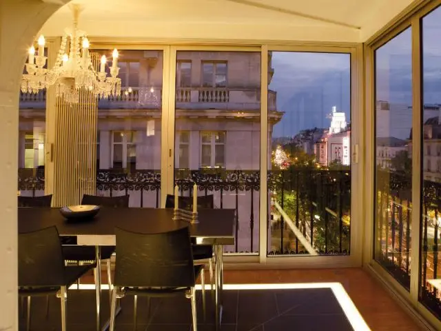 Salle à manger - vue de nuit - Appartement Le Yacht