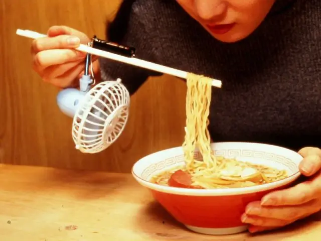 Ventilateur pour aliments - Chindogu