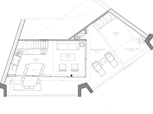 Plan niveau 2 - House In Rio Projets