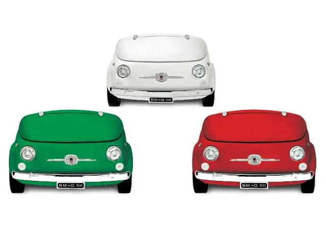 Vert, blanc, rouge en hommage à l'Italie - Smeg Fiat 500