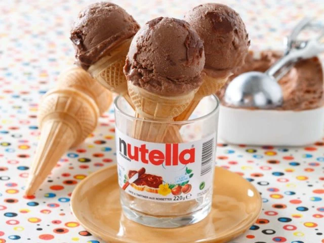 Glaces au Nutella sorbets