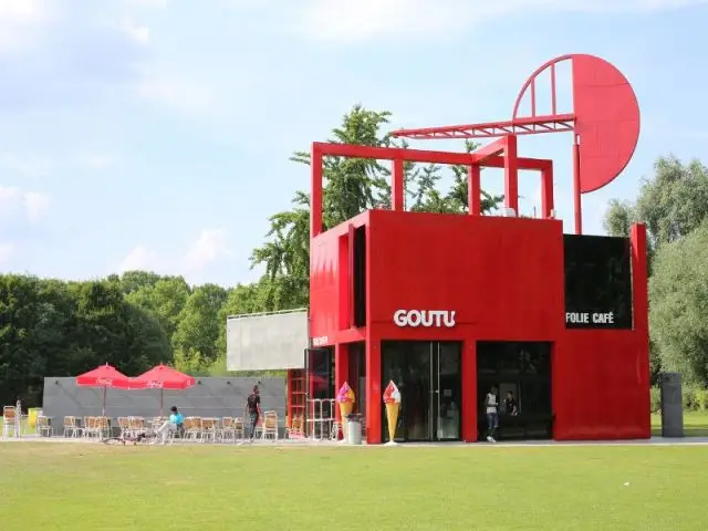 réhabilitation du Café Folie de Bernard Tschumi  à la Villette 