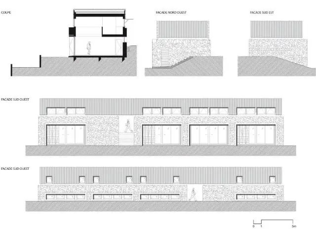 Coupes et plans - maison Pierre Audat