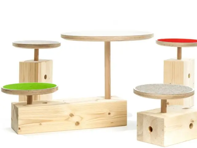 Mobilier pour enfants - Parcours fil vert - septembre 2013