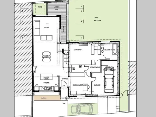 Trois niveaux - Atelier d'Architecture Laville Cardinal