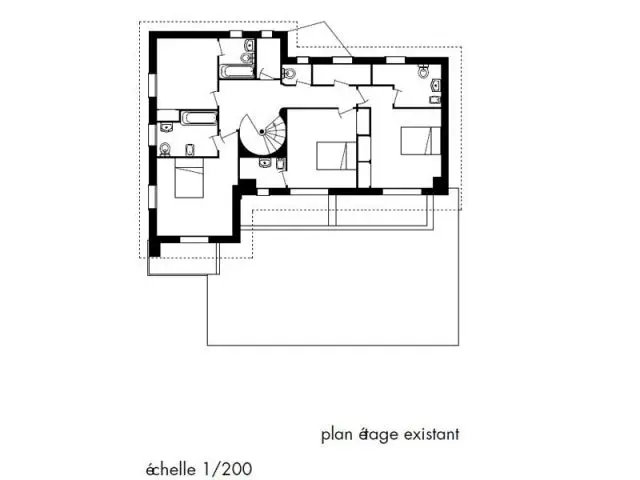 Plan de l'étage existant