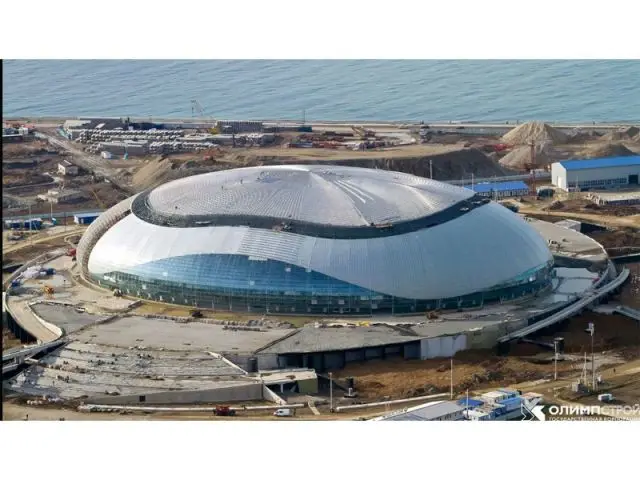 Vue générale du chantier - palais Bolchoï des JO de Sotchi 2014