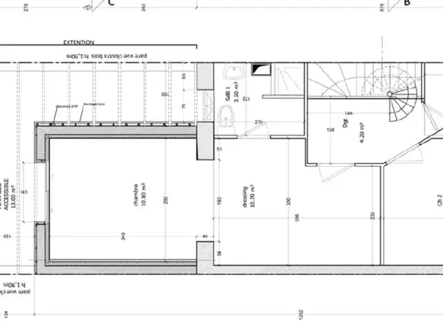 Le plan de masse - Maison des Lilas