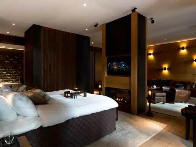 Fusion des éléments dans les chambres - Chedi Andermatt 