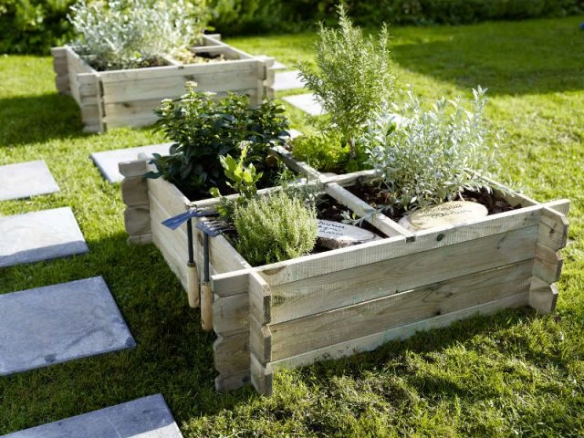 Un carré potager élégant