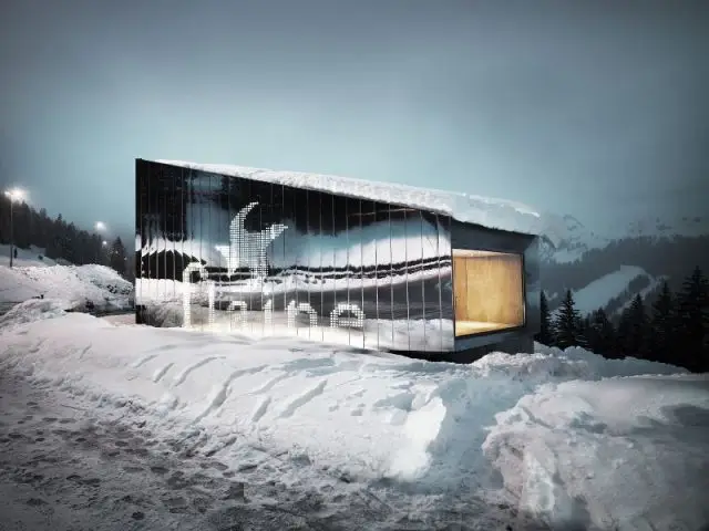 Pavillon d'accueil et mobilier urbain  - La résidence de tourisme MGM à Flaine