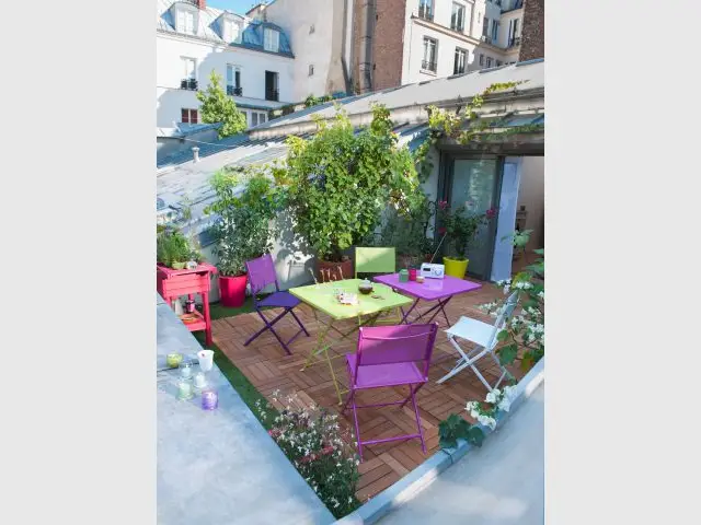 Un balcon décalé et original - Une sélection d'aménagements pour balcons