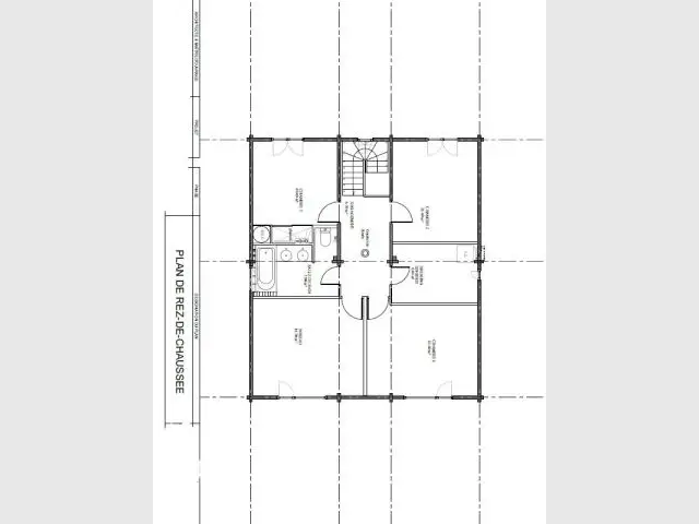 Simplicité du plan - Maison bois Moret sur loing