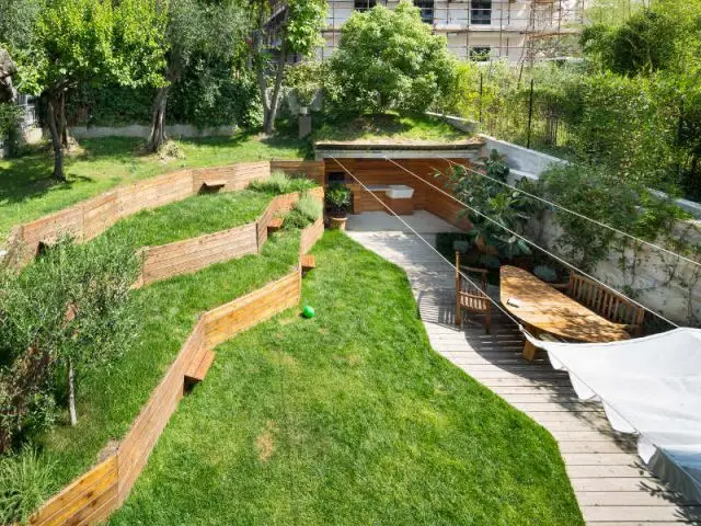 Un jardin qui prend la forme des végétaux - Jardin stratifié en Italie