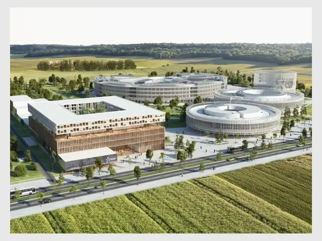 Perspective EDF Lab sur le site de Paris-Saclay 