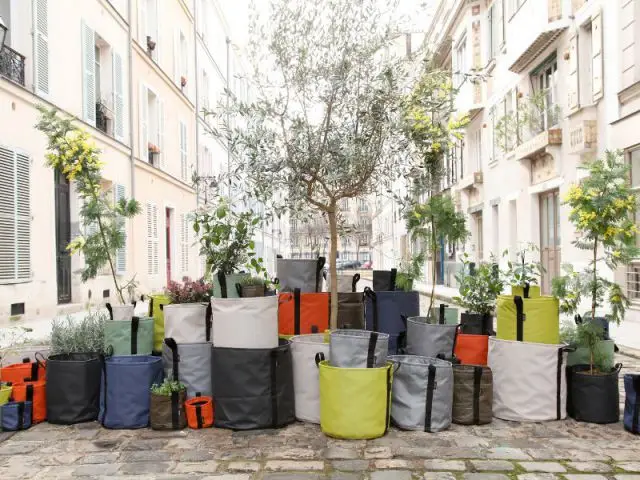 Des jardinières en sac - Jardinières originales