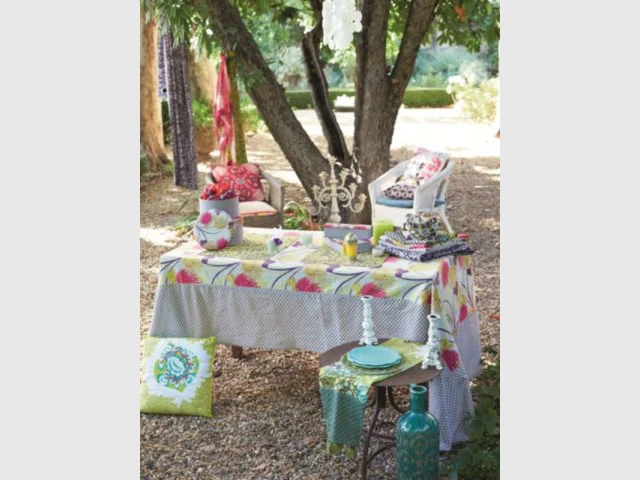 Une table à l'esprit bohème - Table d'été