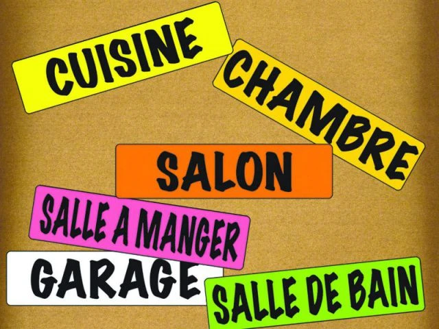 Des stickers ludiques et colorés pour carton - Les accessoires de rangement pour le déménagement