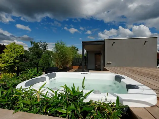 Quelques plantations de bambous pour une pointe d'exotisme - Un toit reconverti en terrasse