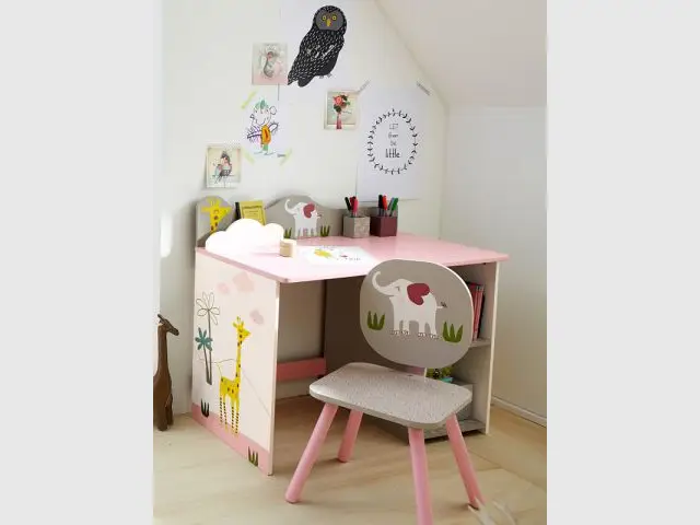 Un bureau coloré pour les tout-petits - Bureau