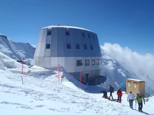 Des solutions techniques adpatées  - Inauguration le samedi 6 septembre 2014 du nouveau Refuge du Goûter (Haute Savoie), 3.835 m