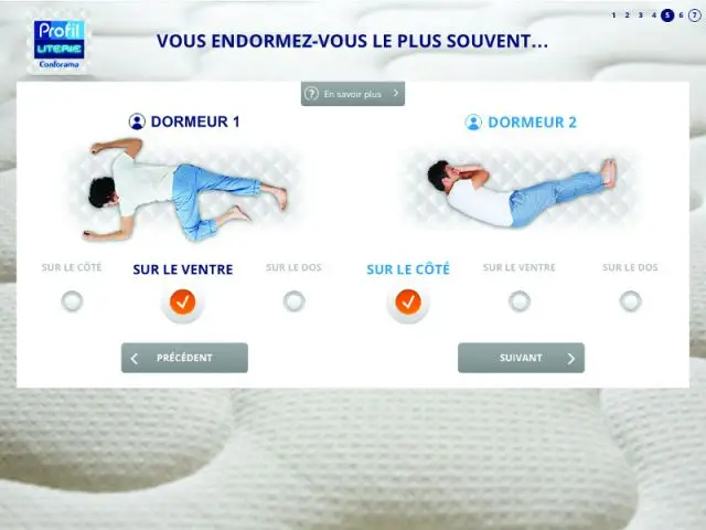 L'application pour déterminer le matelas le plus approprié - Les applications smartphone dédiées à la maison