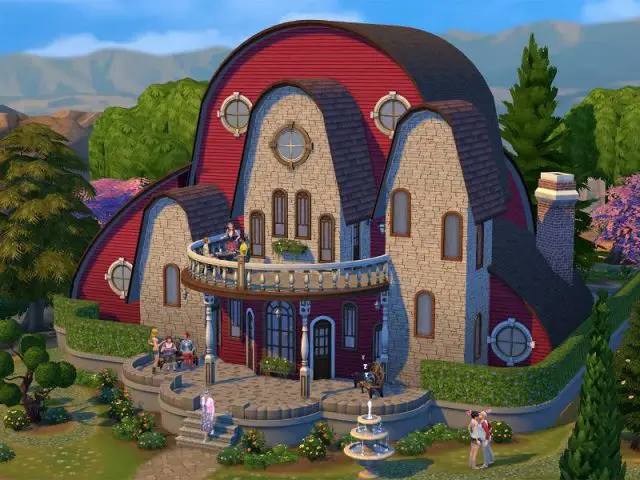 Maison conçue dans le jeu Les Sims 4